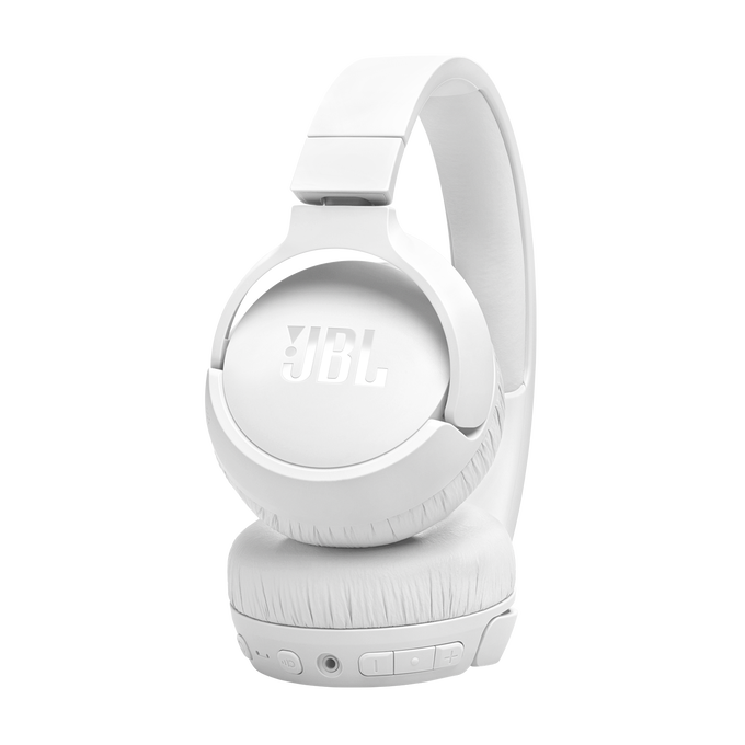 JBL Tune 670NC - White - Adaptive Noise Cancelling Wireless On-Ear Headphones - Detailshot 2 image number null